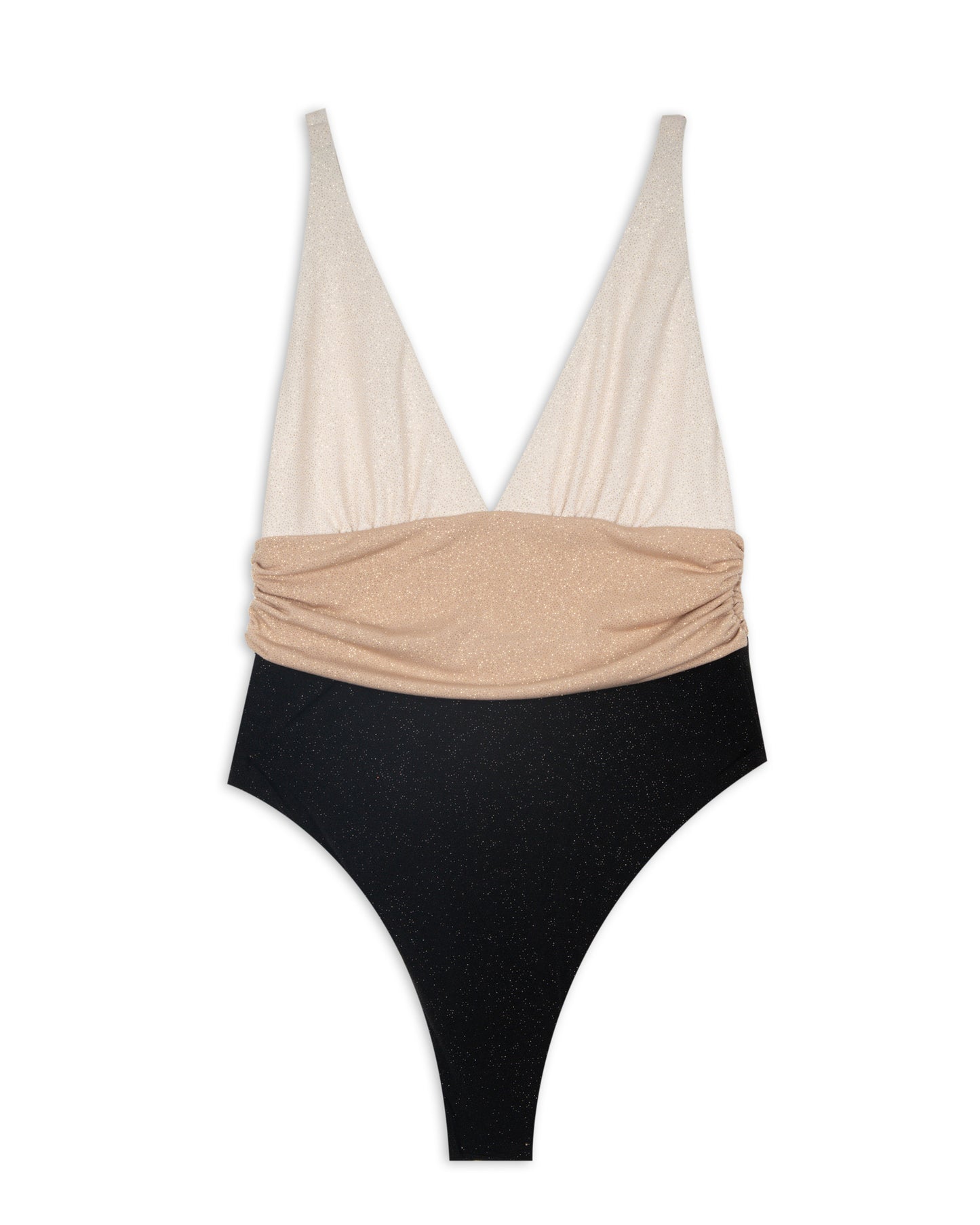 Costume intero tricolore glitter LIBRA