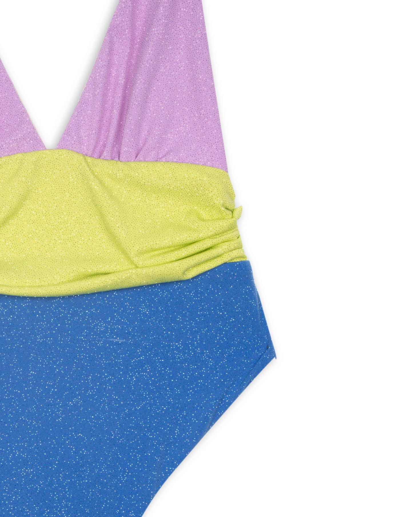 Costume intero tricolore glitter LIBRA