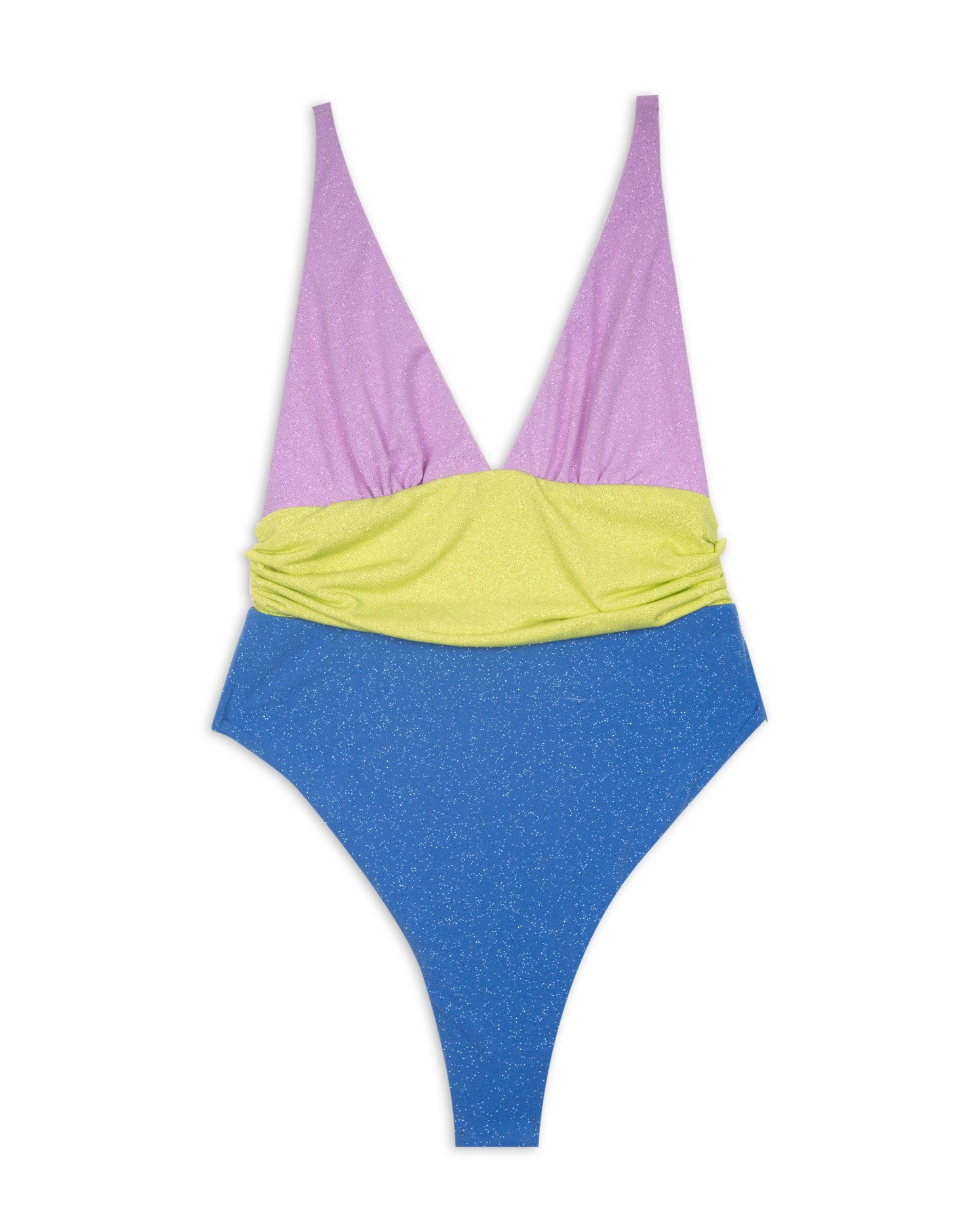 Costume intero tricolore glitter LIBRA