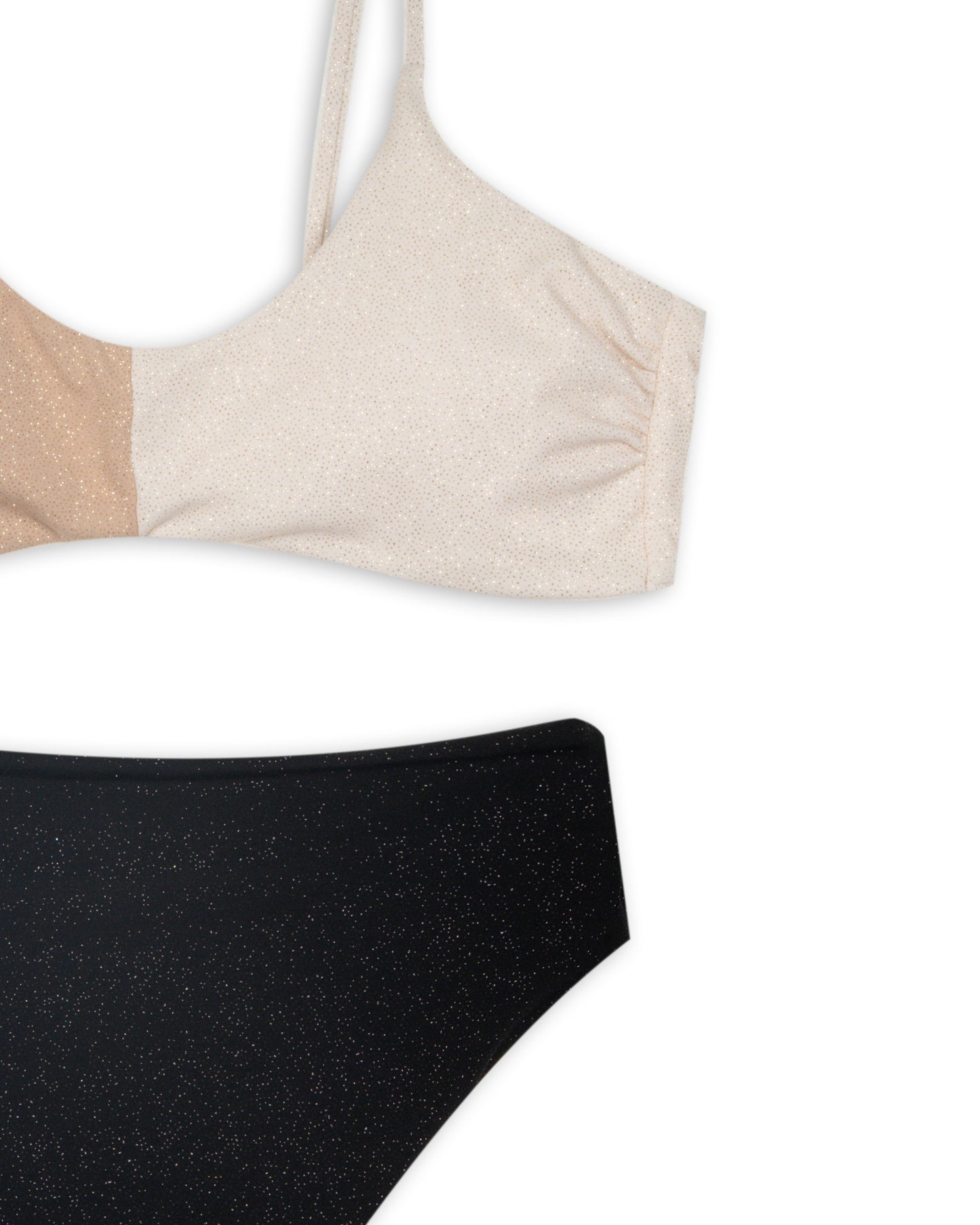 Costume bikini tricolore glitter VIRGO