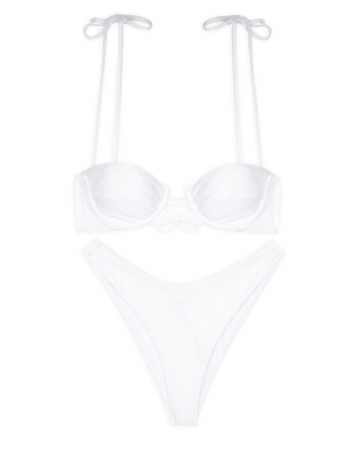 Costume bikini lycra bianco CANCER