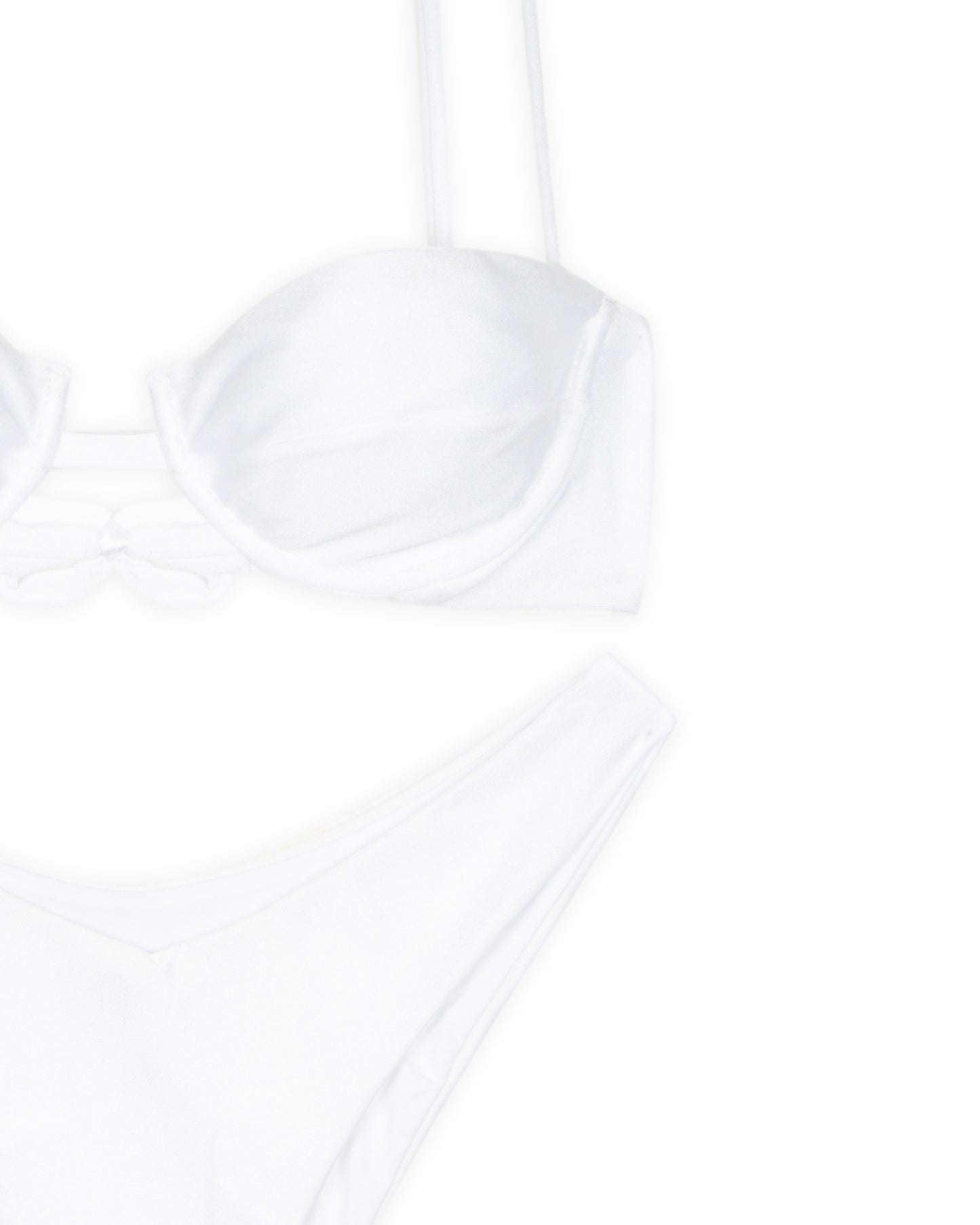 Costume bikini lycra bianco CANCER