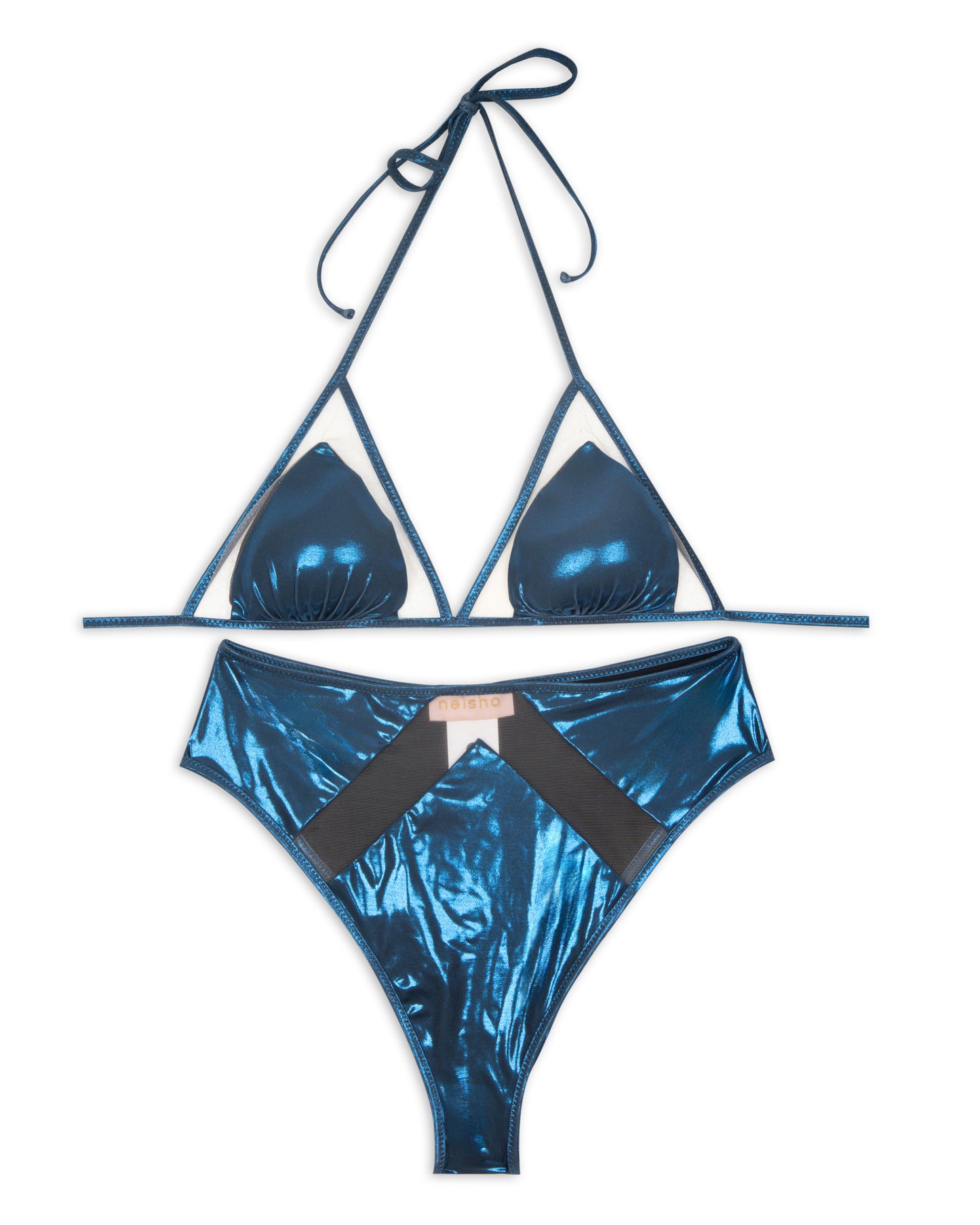 Costume bikini lamina tulle LEO