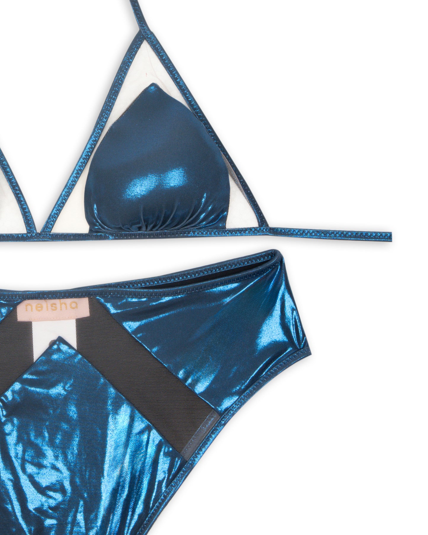 Costume bikini lamina tulle LEO