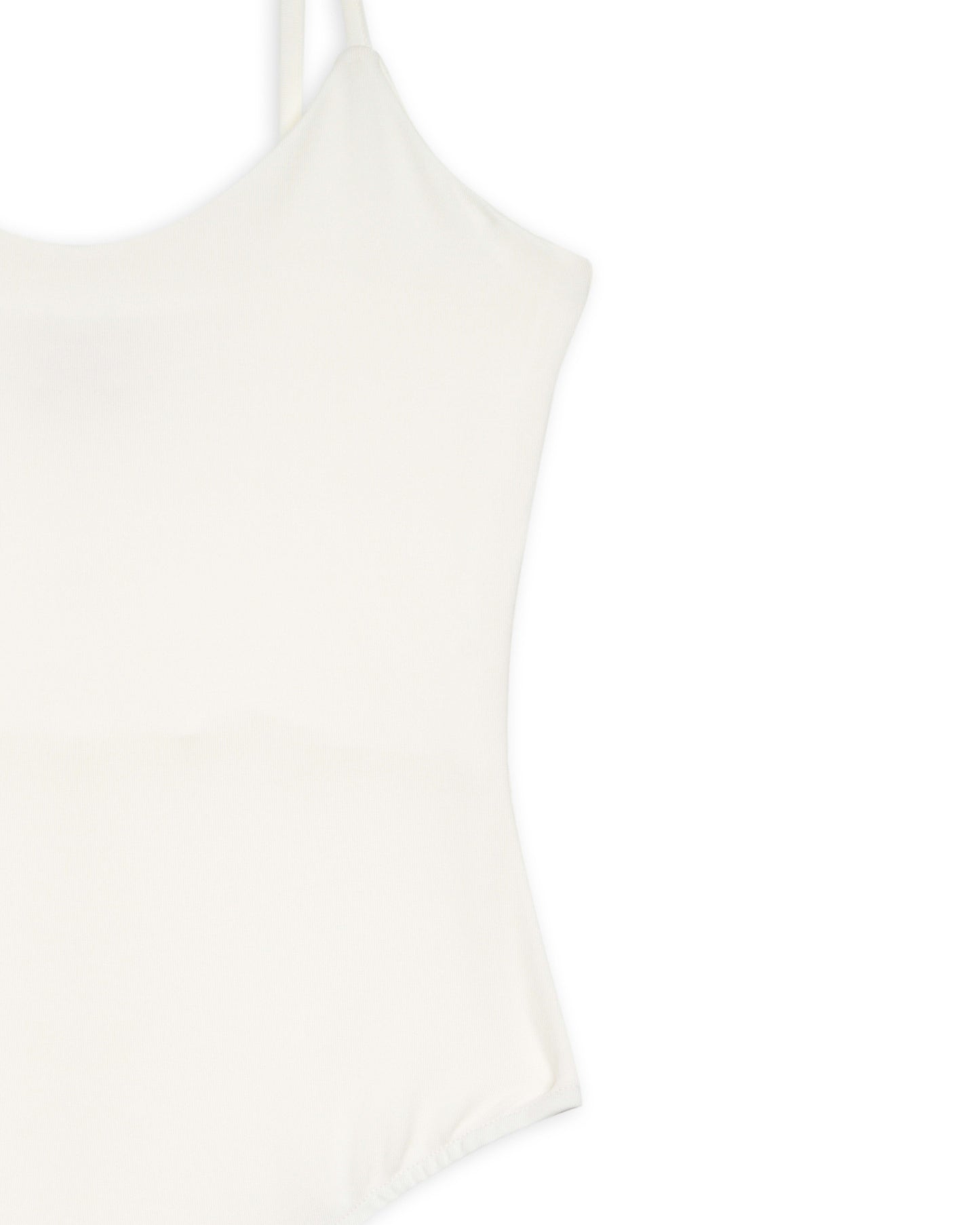 Body con bretelline bianco