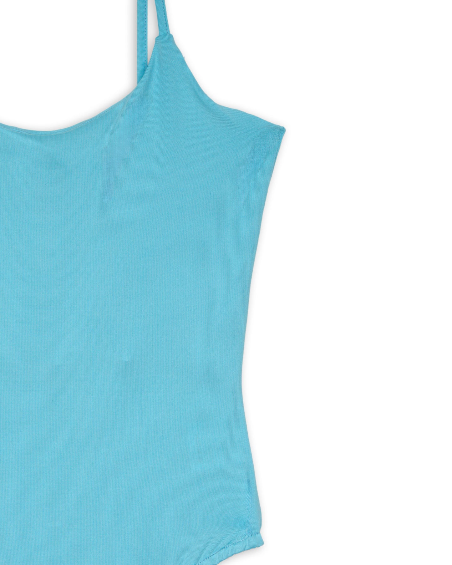Body con bretelline azzurro