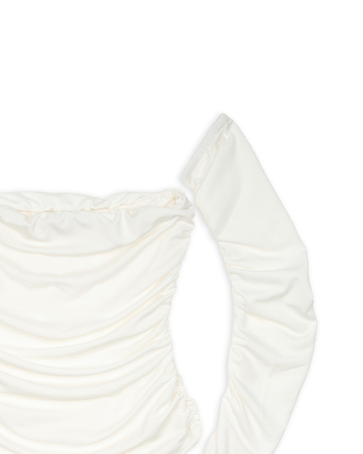 Body con manicotti bianco