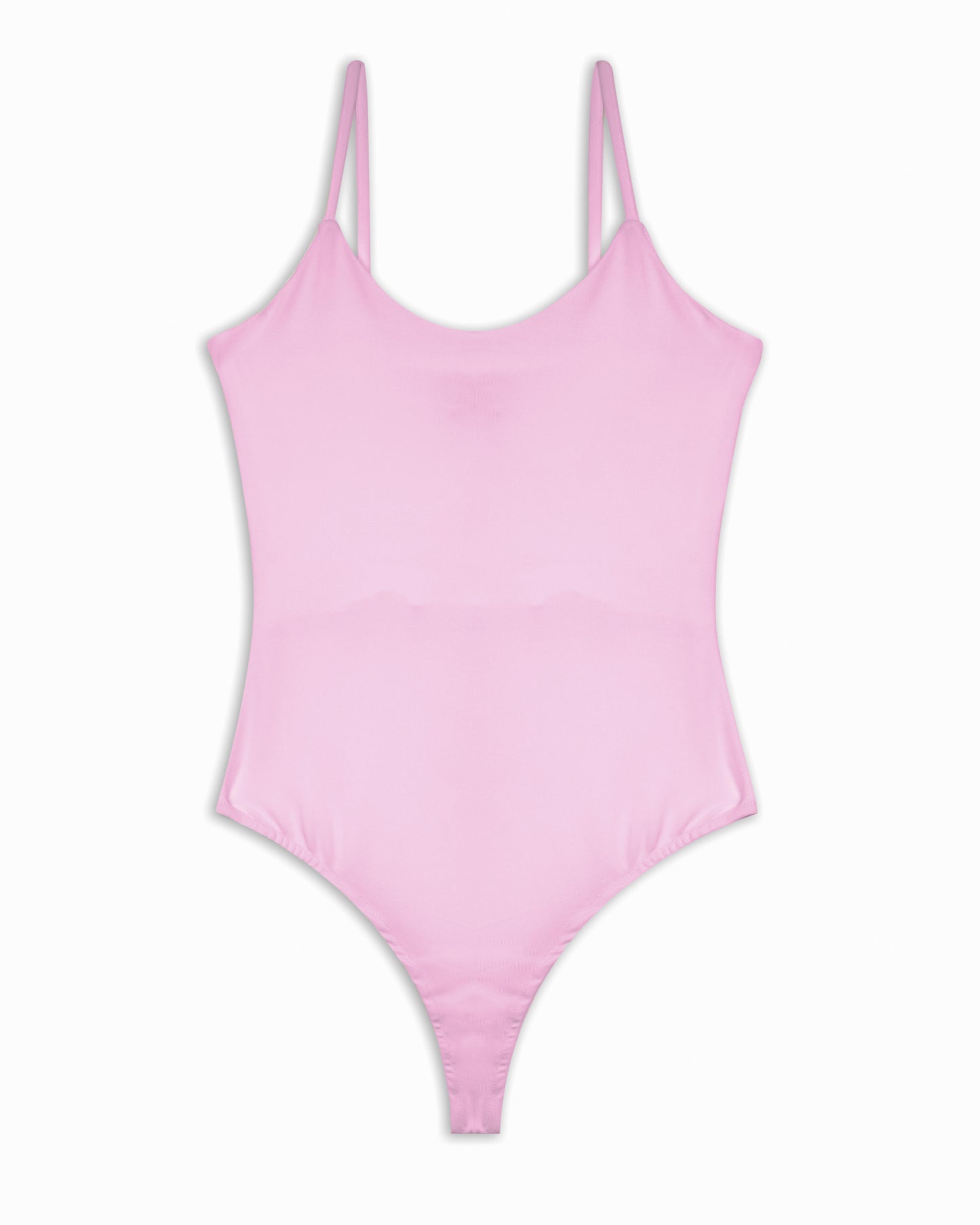 Body con bretelline rosa