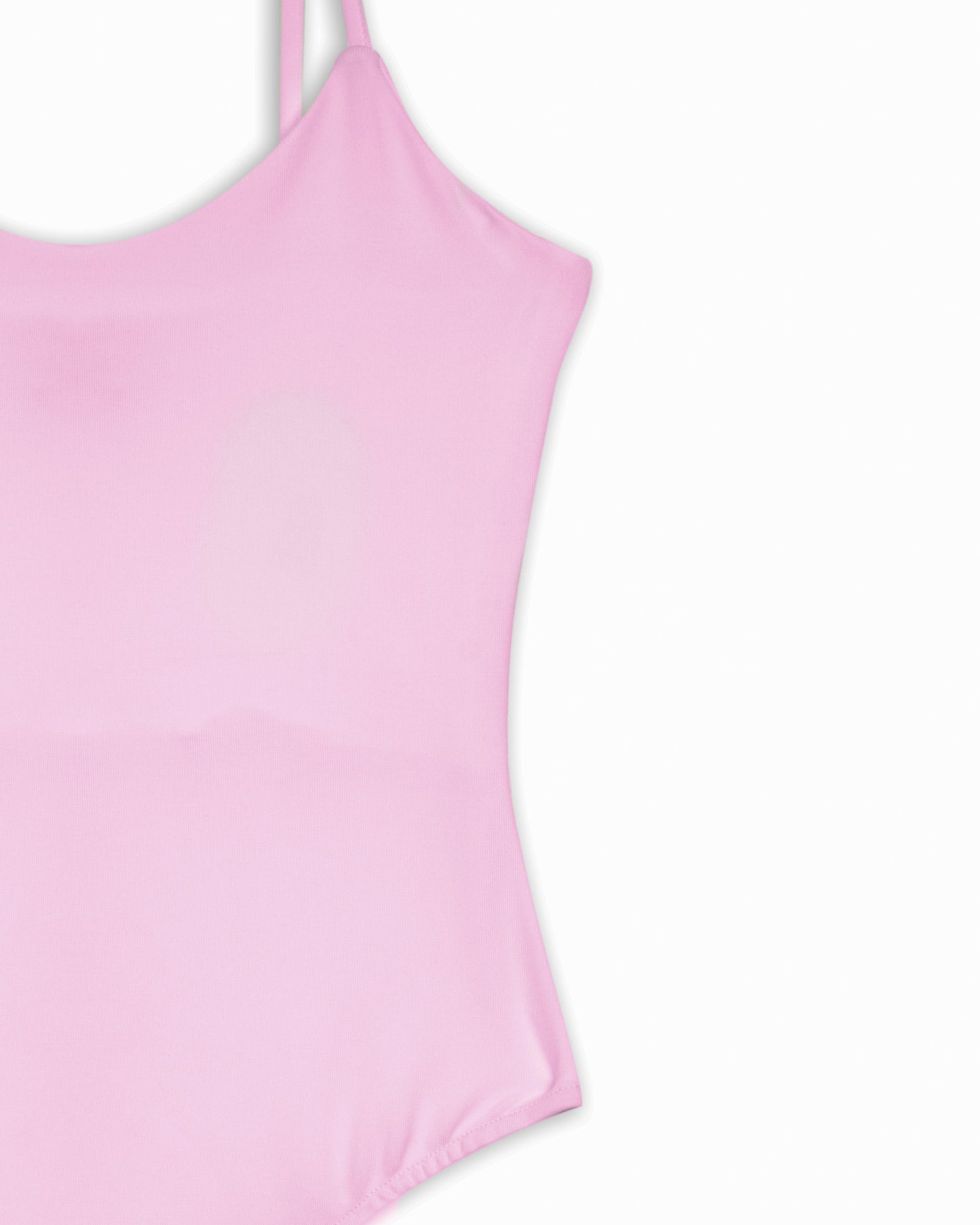 Body con bretelline rosa