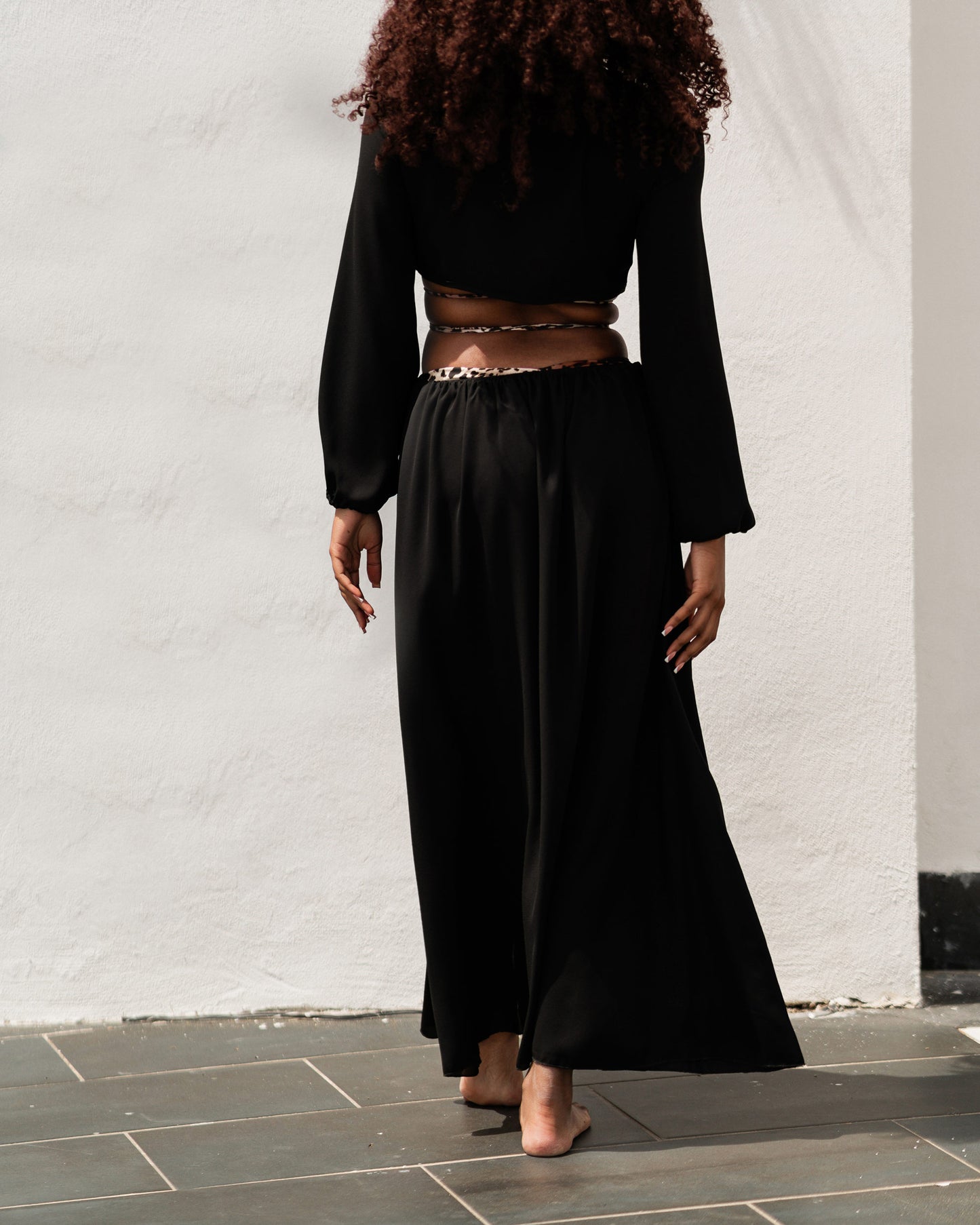 Out of water transparent dress with knot