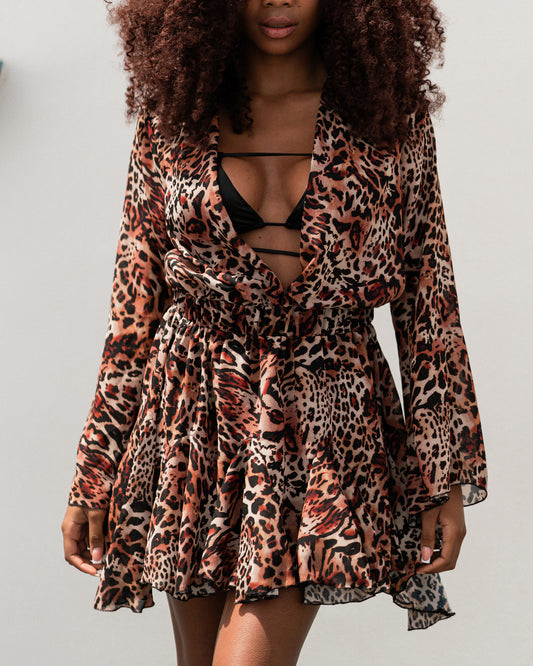 Out of water georgette shirt skirt