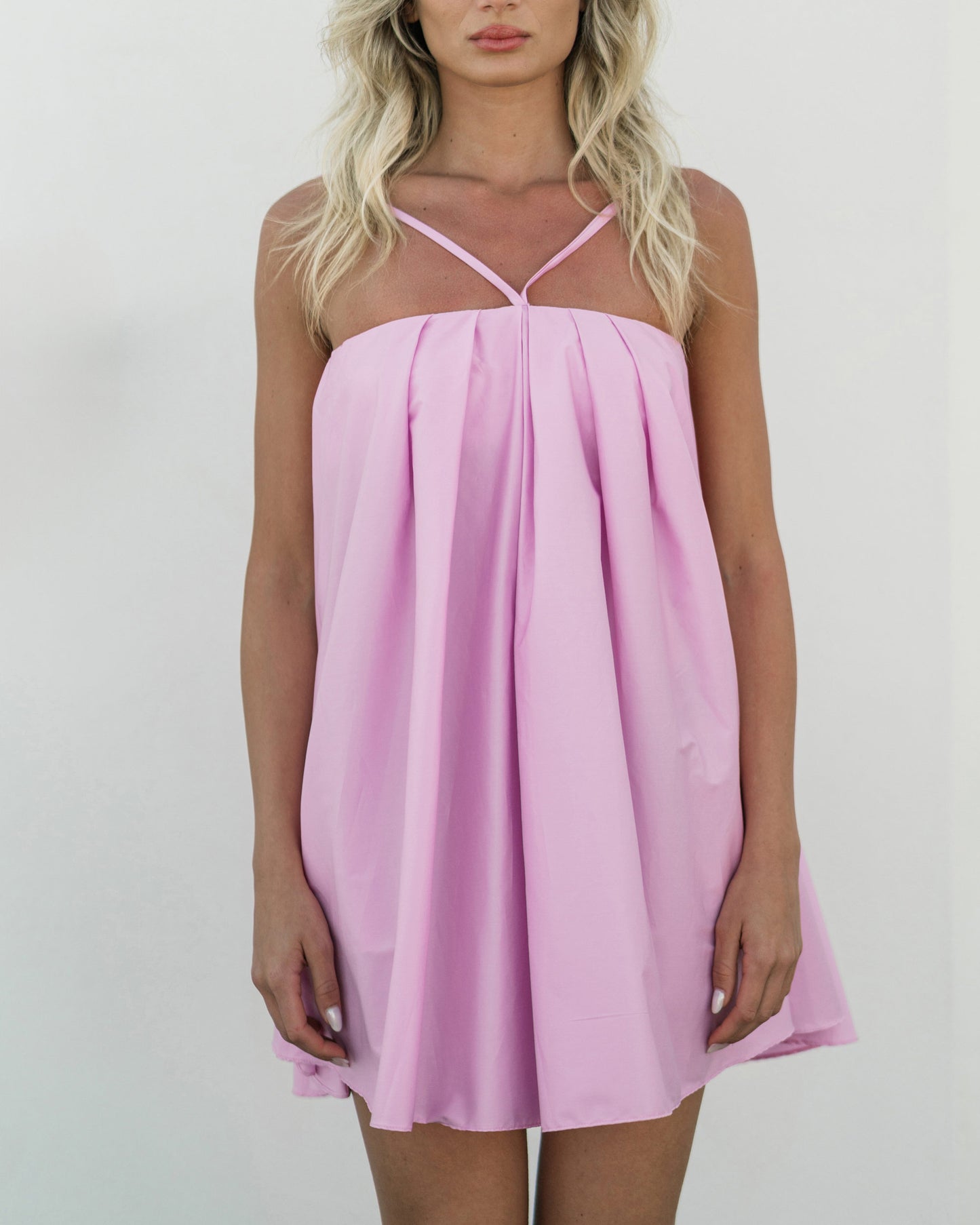 Abito mini in cotone barbie